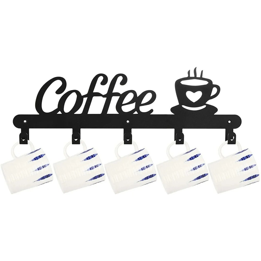 Coffee Equipment Rack - Rak Gantungan Cangkir Kopi Dinding Logam,