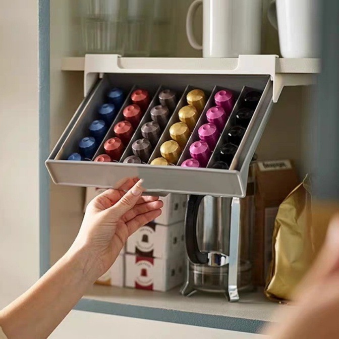 Coffee Equipment Rack - Tempat Kapsul Kopi Rak Penyimpanan Kantong