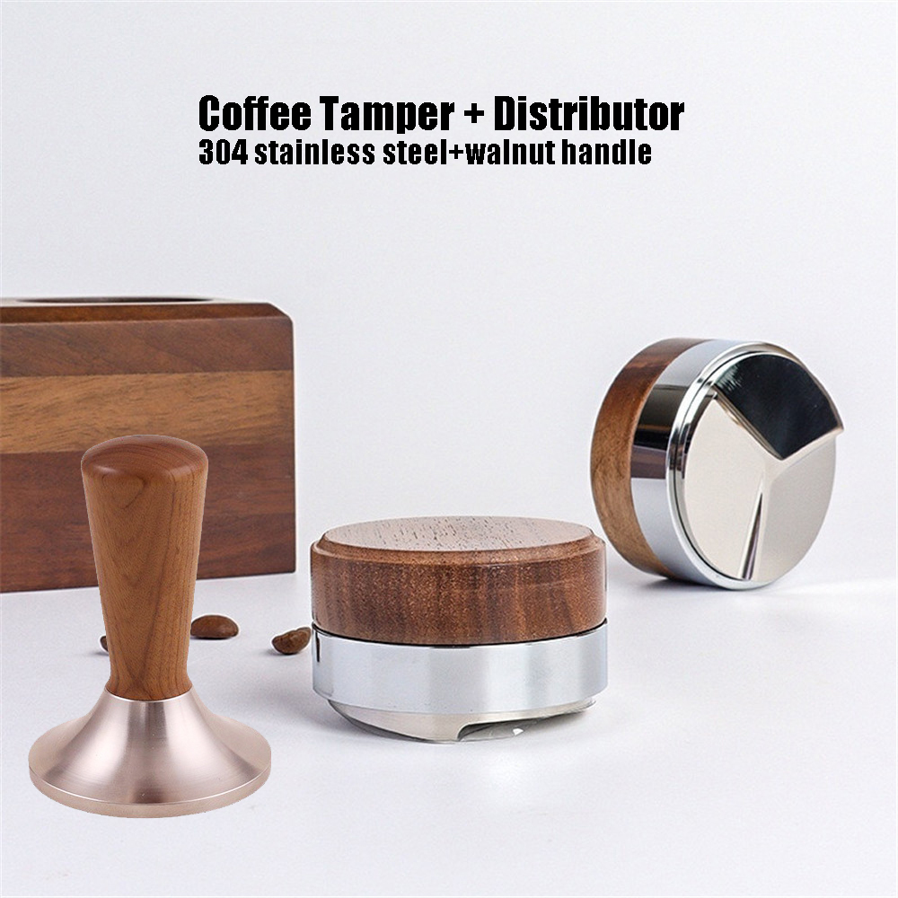 Espresso Tamper Set - 51 53 58.5mm alat perata kopi