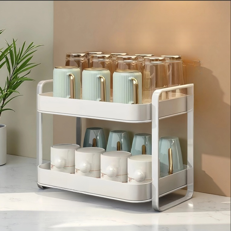 Coffee Equipment Rack - Rak Organizer Cangkir 2 Tingkat, Tempat