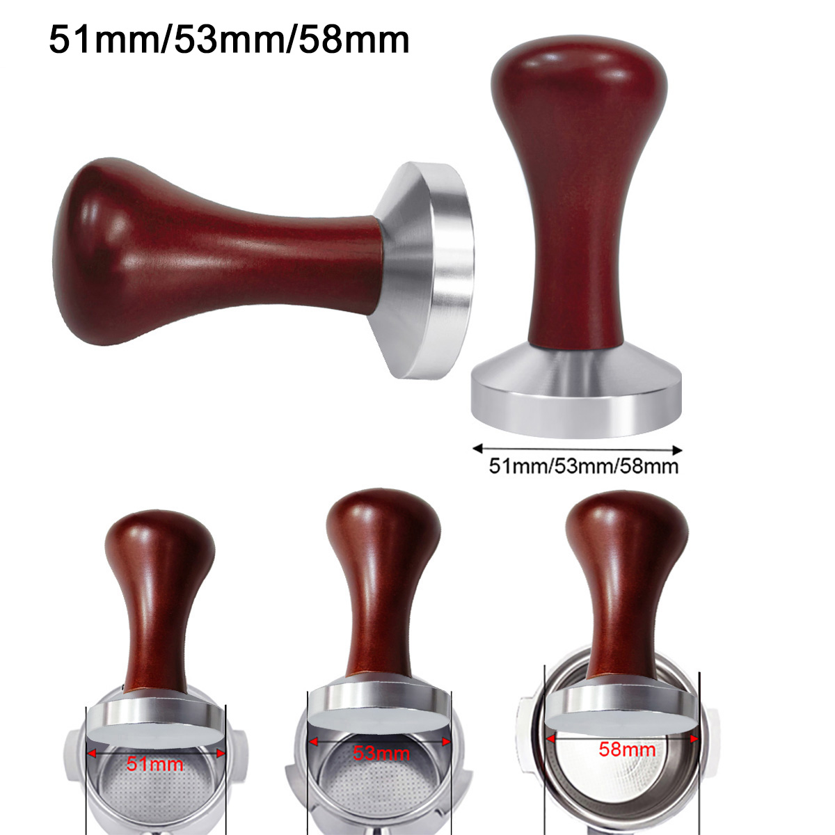 Espresso Tamper Set - Tamper Espresso 51mm 53mm 58mm, Tamper