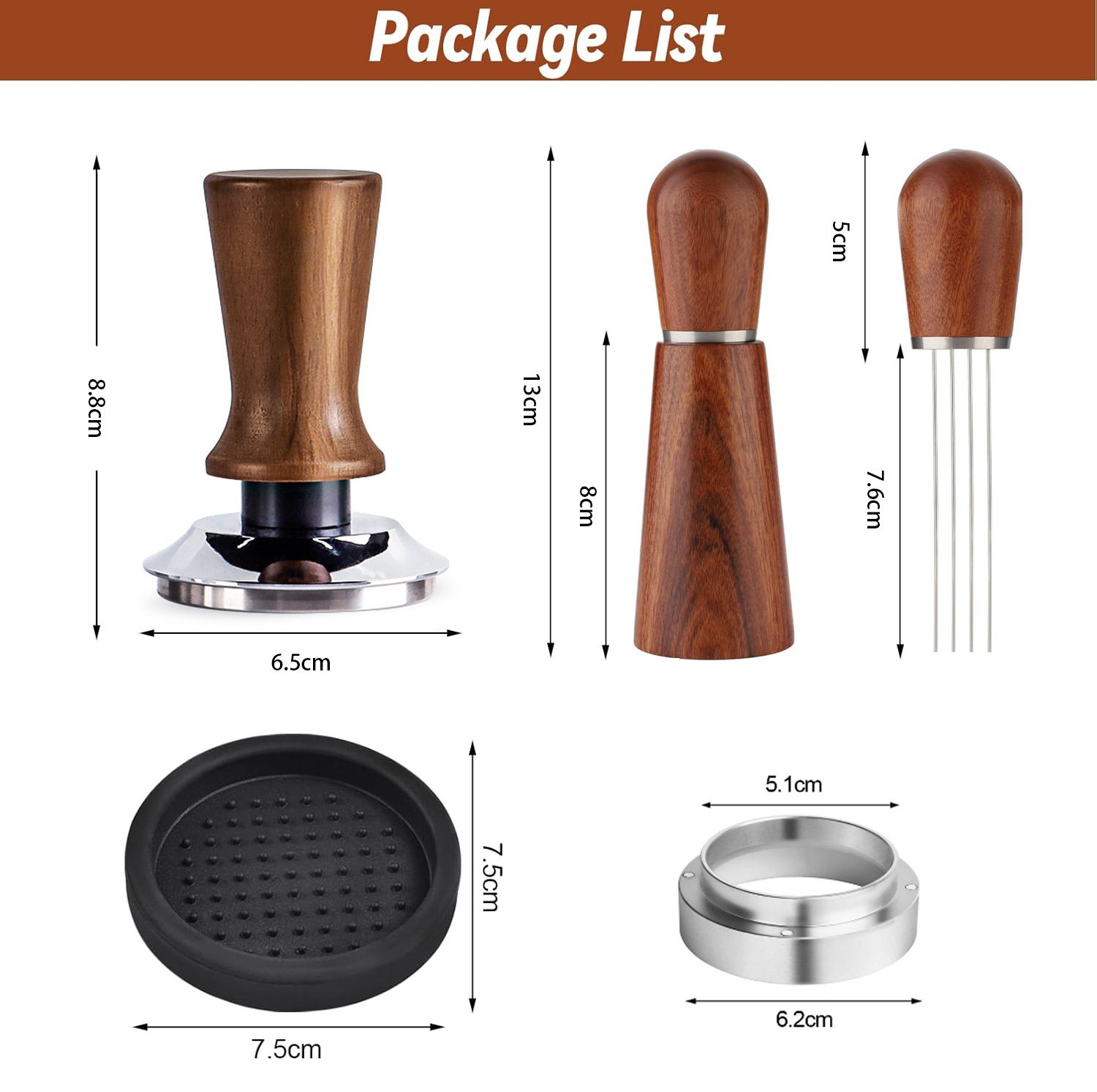 Perlengkapan Espresso: Tamper  - Espresso Tamper Set ulasan dan harga