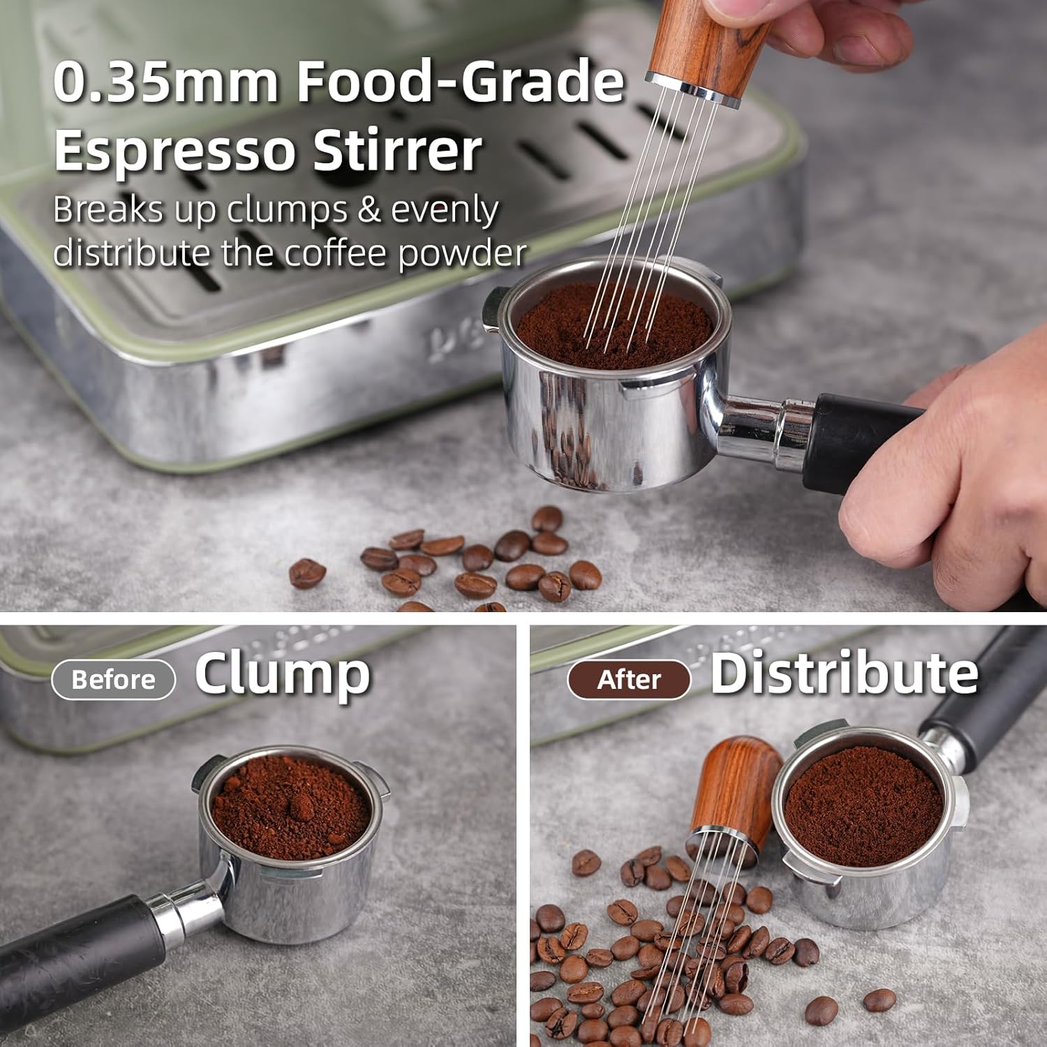 Perlengkapan Espresso: Tamper  - Espresso Tamper Set ulasan dan harga