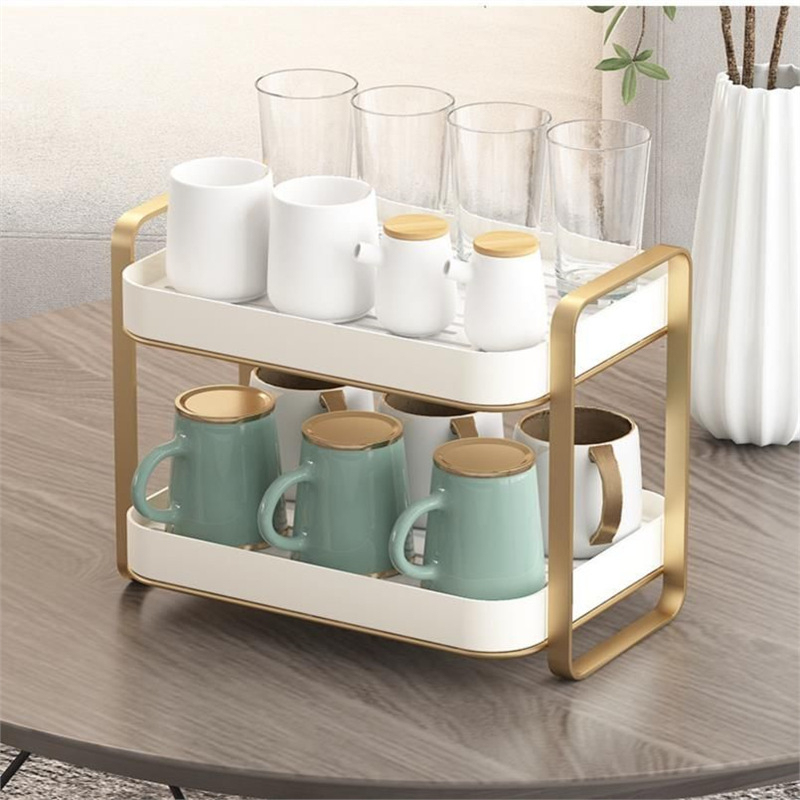 Rak Organizer Cangkir 2 Tingka - Coffee Equipment Rack ulasan dan harga