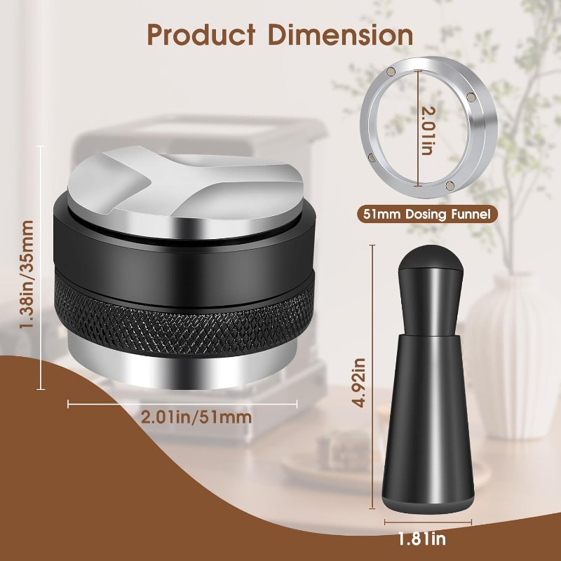 51/53/58mm 5pcs Set Espresso - - Espresso Tamper Set ulasan dan harga