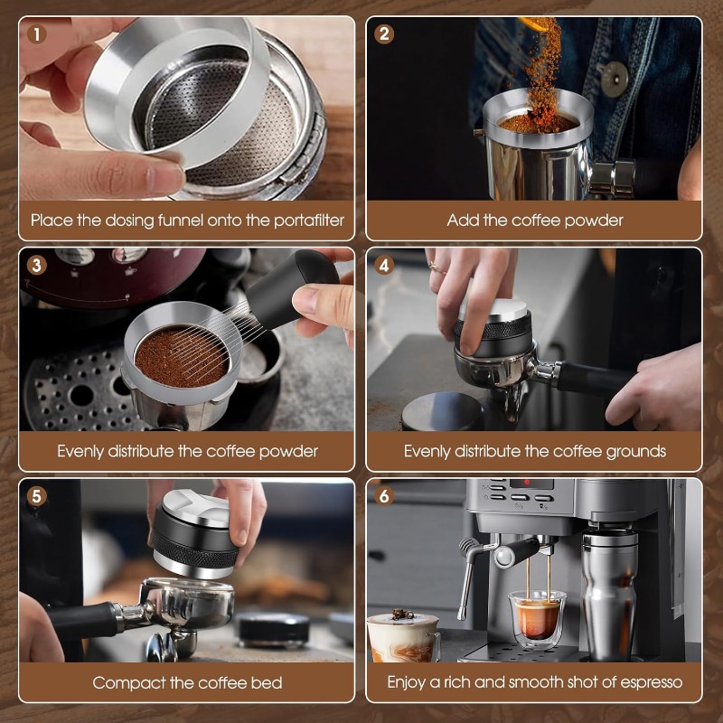 51/53/58mm 5pcs Set Espresso - - Espresso Tamper Set ulasan dan harga