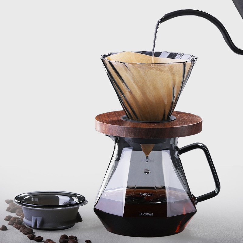 Pot Kopi Kaca Magpie Untuk Set - Coffee Equipment Filter ulasan dan harga