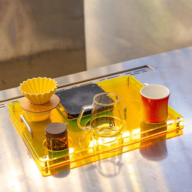 Nampan kopi akrilik, digunakan - Coffee Equipment Tray ulasan dan harga
