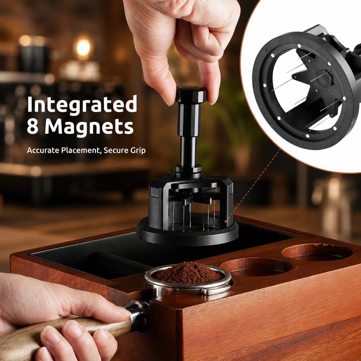 Alat Distributor Bubuk Kopi WD - Espresso Tamper Set ulasan dan harga